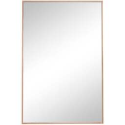 Furniturebox Austen Rectangular Gold Metal Wall Mirror 120 x 80cm - Wilko - thumbnail 1