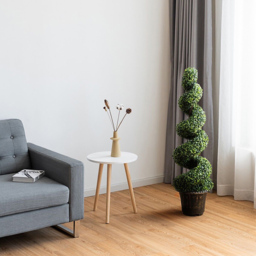 Costway 2 Piece Artificial Boxwood Spiral Tree 120cm - Size: 128 x 54 x 31cm - Green - Wilko - thumbnail 5
