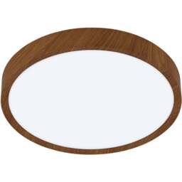 EGLO Musurita Metal And Plastic Integrated Natural Wood Effect Flush Fitting LED - Size: 6 x 34 x 6cm - Brown - Wilko