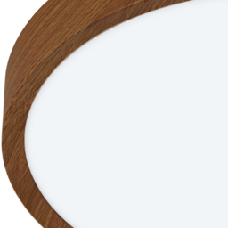 EGLO Musurita Metal And Plastic Integrated Natural Wood Effect Flush Fitting LED - Size: 6 x 34 x 6cm - Brown - Wilko - thumbnail 4