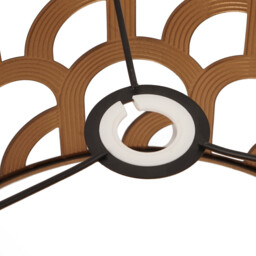 Coen Matt Black Gold Lining Metal Lamp Shade - Size: 35 x 22 x 35 - Wilko - thumbnail 5