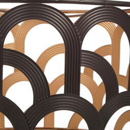 Coen Matt Black Gold Lining Metal Lamp Shade - Size: 35 x 22 x 35 - Wilko - thumbnail 3