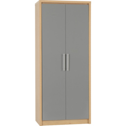 Seconique Seville Grey Gloss Light Oak 3 Piece Bedroom Furniture Set - Wilko - thumbnail 4