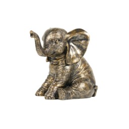 Ebony The Elephant Ornament Bronze - Size: 19.5 x 22 x 15.5 cm - Wilko - thumbnail 3
