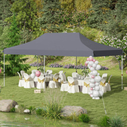 Costway Grey Pop-up Canopy Tent with Carrying Bag 3 x 6m - Wilko