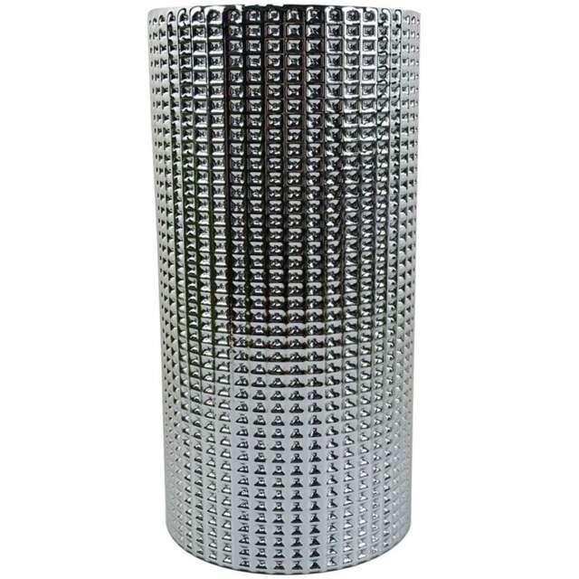 Botanik Silver Dot Glass Vase 30cm - Size: 30 x 15 x 15cm - Wilko - image 1
