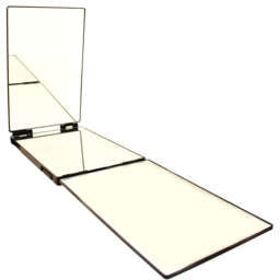 AMOS 3 Way Trifold Mirror - Size: 36 x 25cm - Black - Wilko - thumbnail 5