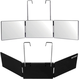 AMOS 3 Way Trifold Mirror - Size: 36 x 25cm - Black - Wilko - thumbnail 4