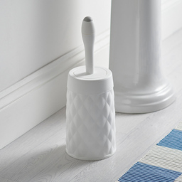 ADDiS Diamond Collection Toilet Brush - Size: 42 x 15 x 15cm - White - Wilko - thumbnail 4
