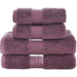 Deyongs Bliss Pima Grape Hand Towel 2 Pack - Size: 50 x 90cm - Purple - Wilko - thumbnail 1