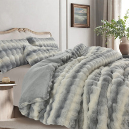 Sweet Dreams King Size Grey Alpine Husky Duvet Set - Wilko