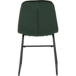 Seconique Lukas Set of 2 Emerald Green Velvet Dining Chair - Wilko - thumbnail 6