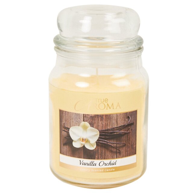 Vanilla Orchid Mason Jar Candle - Cream - True Aroma - Wilko - image 1