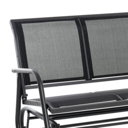 Outsunny 3-Seat Glider Rocking Chair - Size: 85 x 75 x 151cm - Black - Wilko - thumbnail 5