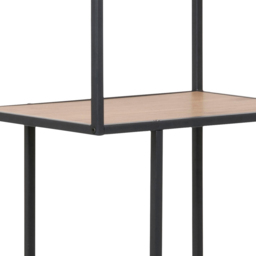 Florence Seaford 5 Shelf Oak and Black Metal Bookcase - Furniture To Go - Wilko - thumbnail 6