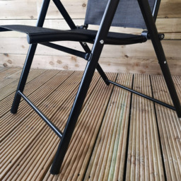 Samuel Alexander Black Multi Position Reclining Garden Chair - Size: 1 Seater - Wilko - thumbnail 4