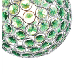 Happy Homewares Round Globe Small Green Acrylic Bead Jewels Pendant Shade - Size: 18 x 18 x 18cm - Wilko - thumbnail 6