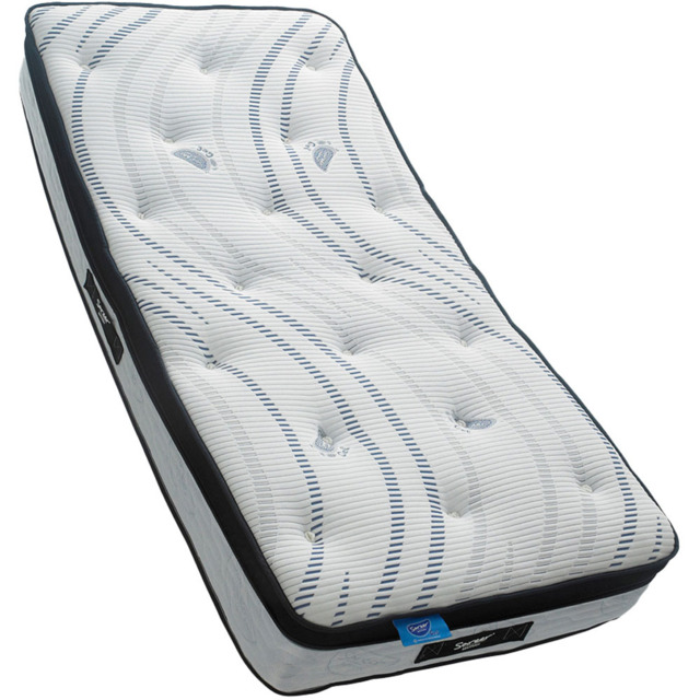 Sareer Matrah Small Double Gel Open Coil Mattress - White - Wilko - image 1