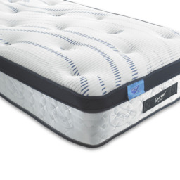 Sareer Matrah Small Double Gel Open Coil Mattress - White - Wilko - thumbnail 3