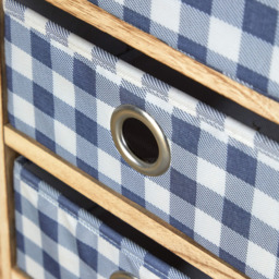 Home Source Weybourne 5 Drawer Fabric Storage Unit - Size: 76.5 x 30 x 25cm - Brown - Wilko - thumbnail 5
