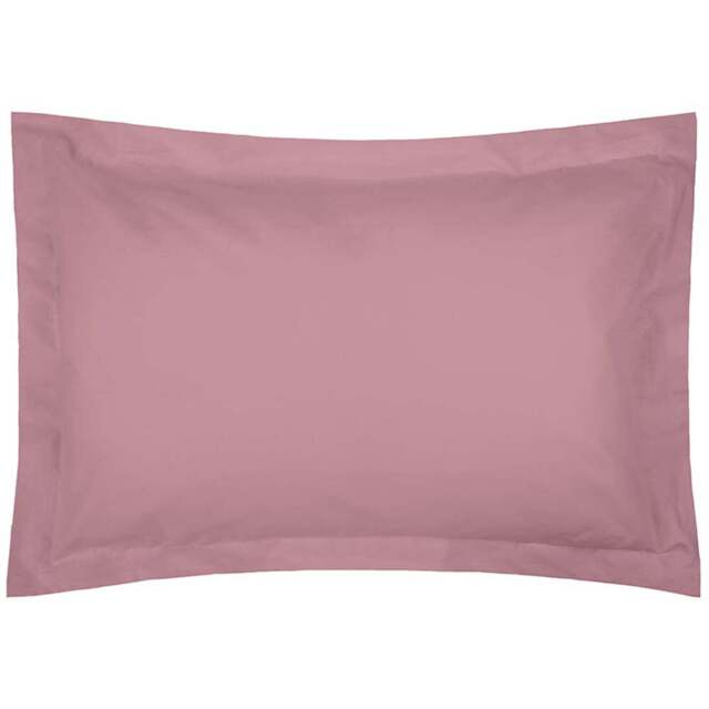 Serene Oxford Misty Rose Pillowcase - Size: 27 x 20cm - Pink - Wilko - image 1
