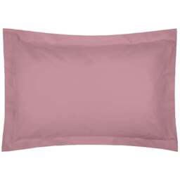 Serene Oxford Misty Rose Pillowcase - Size: 27 x 20cm - Pink - Wilko