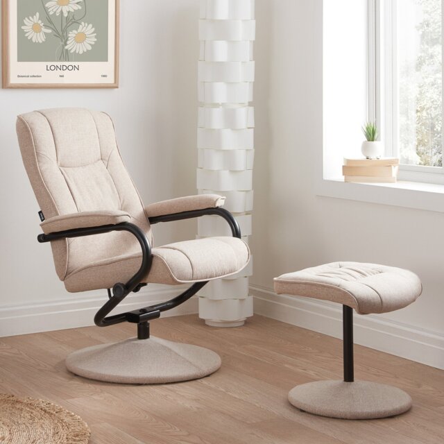 Memphis Swivel Chair Wheat - Wilko - image 1