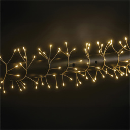 Xmas Haus Warm White Seed LED Multifunction Silver Cable Cluster Light 18m - Size: 1800 x 50 x 50cm - Wilko - thumbnail 1