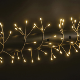 Xmas Haus Warm White Seed LED Multifunction Silver Cable Cluster Light 18m - Size: 1800 x 50 x 50cm - Wilko - thumbnail 3