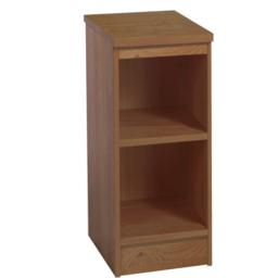 R White Cabinets 2 Shelf Brown Desk Height Bookcase - Size: 72.8 x 30 x 54cm - Wilko - thumbnail 3