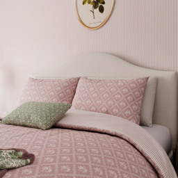 Helena Springfield Super King Size Pink Meadow Posy Duvet Set - Wilko - thumbnail 5