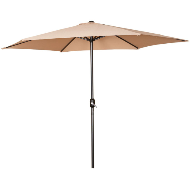 Samuel Alexander Havana Beige Crank Handle Garden Parasol with Cover 2.7m - Cream - Wilko - image 1