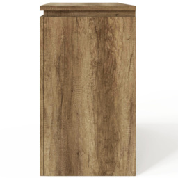 GFW Canyon Single Door 3 Drawer Oak Grey Storage Unit - Size: 39 x 85 x 69cm - Brown - Wilko - thumbnail 6