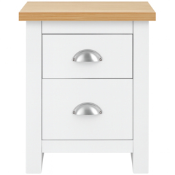 Kosy Koala Otis White and Oak Bedside Cabinet Set of 2 - Size: 2 Drawer - Wilko - thumbnail 3