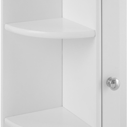 Premier Housewares White Mirror Bathroom Cabinet - Size: 60 x 17 x 58cm - Wilko - thumbnail 7