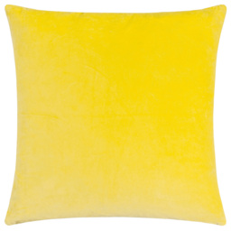 Paoletti Mentera Yellow Peach Crush Floral Velvet Cushion - Size: 50 x 50 cm - Multi - Wilko - thumbnail 4
