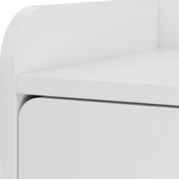 Living and Home 3 Drawer Warm White Bedside Table - Wilko - thumbnail 7