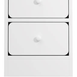 Living and Home 3 Drawer Warm White Bedside Table - Wilko - thumbnail 6