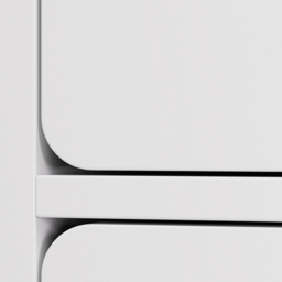 Living and Home 3 Drawer Warm White Bedside Table - Wilko - thumbnail 4