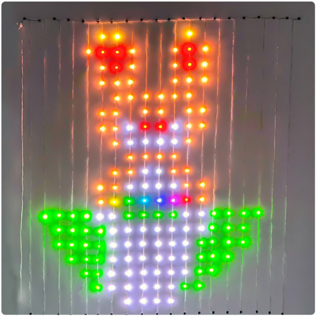 ENER-J Smart RGB Curtain Fairy Lights 2 x 2m - Size: 30 x 20 x 10cm - Multi - Wilko - image 1