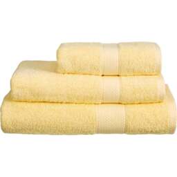 Imperial Hotel Quality Lemon Combed Cotton Turkish Bath Mat - Size: 50 x 80 x 4cm - Yellow - Wilko