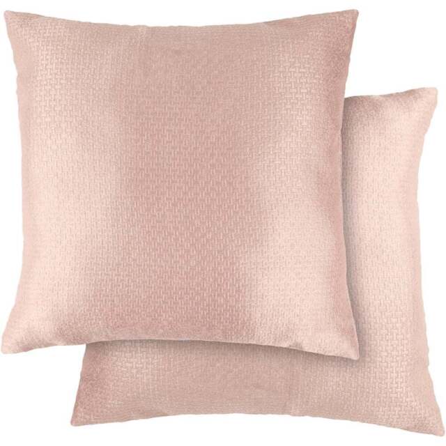 Serene Metro Blush Pink Cushion Cover - Size: 43 x 43cm - Wilko - image 1
