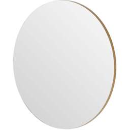 Yearn Simple Gold Round Wall Mirror 90cm - Wilko - thumbnail 1
