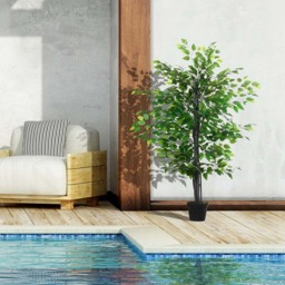 Outsunny Banyan Tree Artificial Plant In Pot 4.7ft - Size: 5ft - Multi - Wilko - thumbnail 5