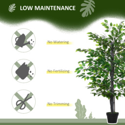 Outsunny Banyan Tree Artificial Plant In Pot 4.7ft - Size: 5ft - Multi - Wilko - thumbnail 7