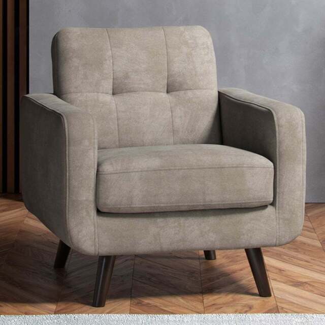 Kendal Antelope Oslo Armchair - Size: 82 x 80 x 79cm - Cream - Wilko - image 1