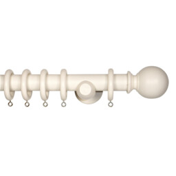 Richmond 240cm White Curtain Pole - Wilko