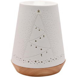 The Seasonal Gift Co. White Porcelain Christmas Aroma Lamp - Size: 17.5 x 14 x 14cm - Wilko - thumbnail 3