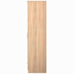 Crowndale Devon 2 Door 2 Drawer Bardolino Oak Wardrobe with Mirror Door Ready Assembled - Wilko - thumbnail 6