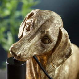 Merano Modica Vintage Gold Matt Black Table Lamp - Size: 43 x 15 x 31cm - Wilko - thumbnail 6